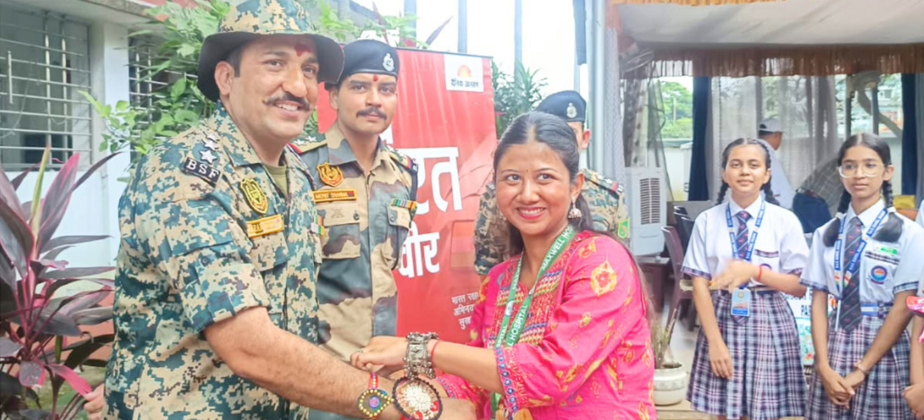 Raksha Bandhan Celebration with BSF, Police & Traffic Personnel